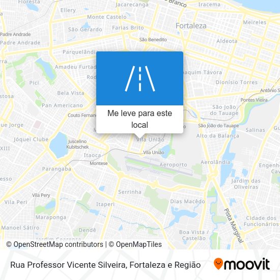 Rua Professor Vicente Silveira mapa