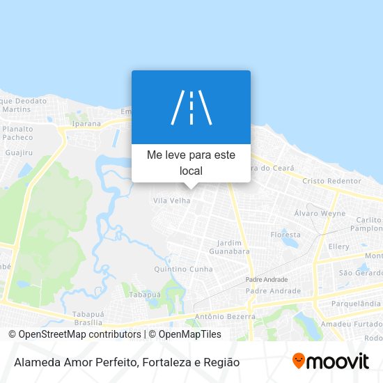 Alameda Amor Perfeito mapa