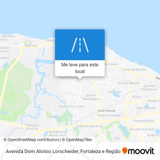 Avenida Dom Aloísio Lorscheider mapa