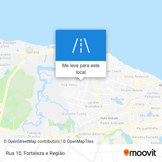 Rua 10 mapa