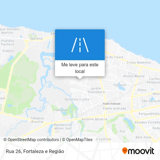 Rua 26 mapa