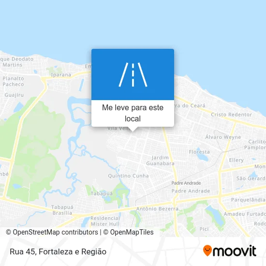 Rua 45 mapa