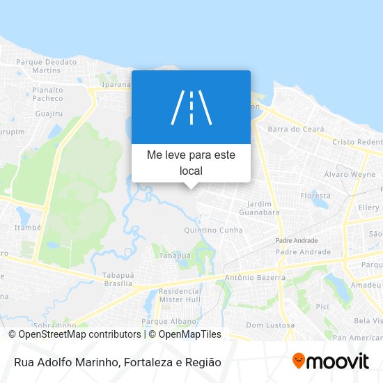 Rua Adolfo Marinho mapa