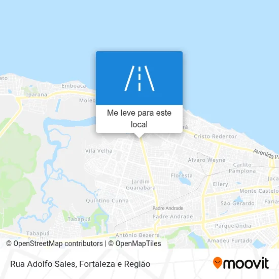 Rua Adolfo Sales mapa