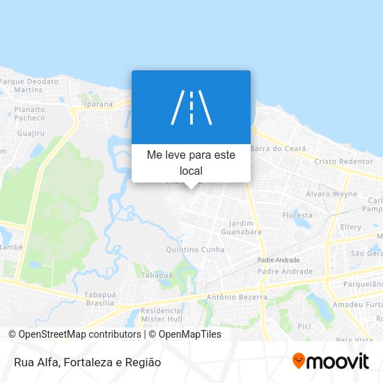 Rua Alfa mapa