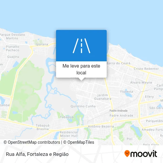 Rua Alfa mapa
