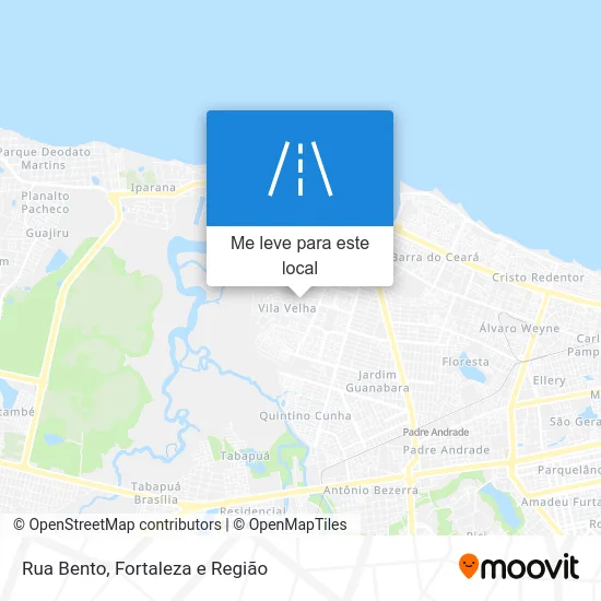 Rua Bento mapa