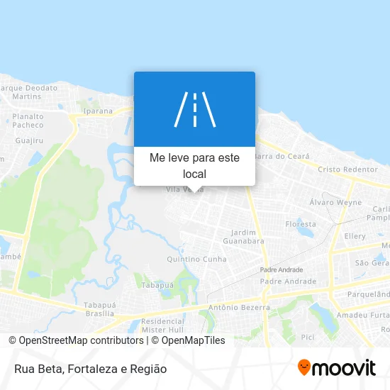 Rua Beta mapa