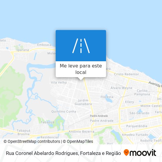 Rua Coronel Abelardo Rodrigues mapa