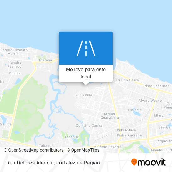 Rua Dolores Alencar mapa