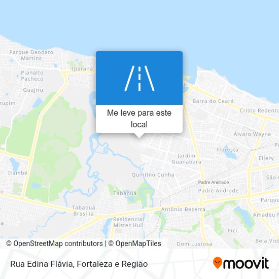 Rua Edina Flávia mapa
