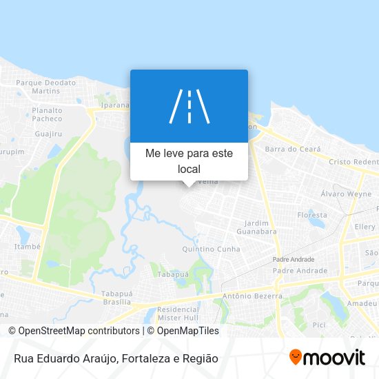 Rua Eduardo Araújo mapa