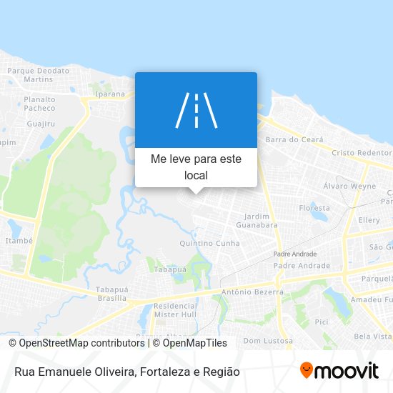 Rua Emanuele Oliveira mapa