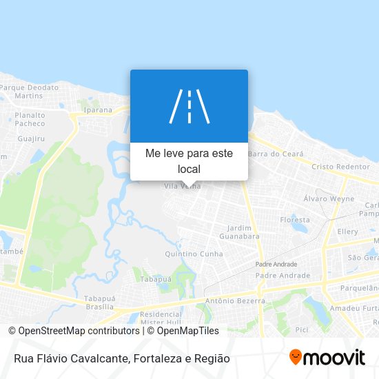 Rua Flávio Cavalcante mapa