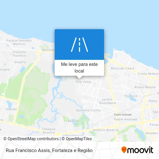 Rua Francisco Assis mapa