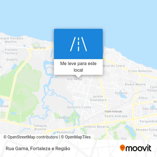 Rua Gama mapa