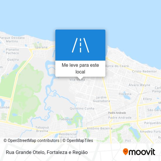 Rua Grande Otelo mapa