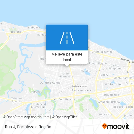 Rua J mapa