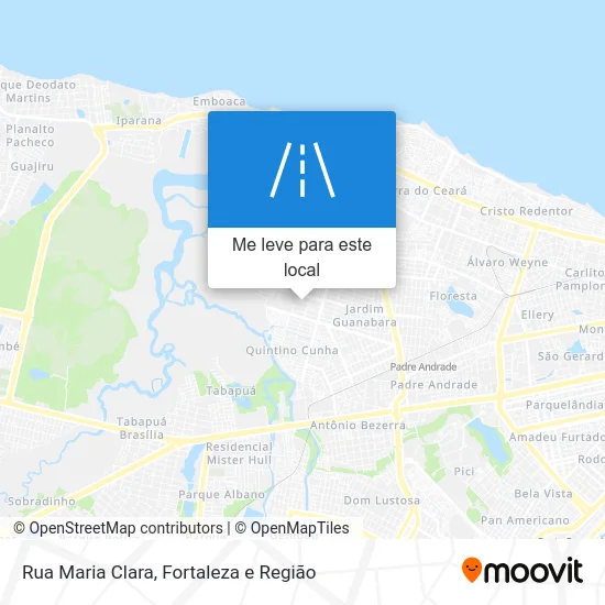 Rua Maria Clara mapa