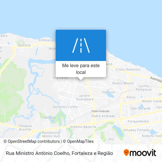 Rua Ministro Antônio Coelho mapa