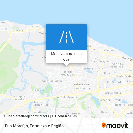 Rua Moraújo mapa
