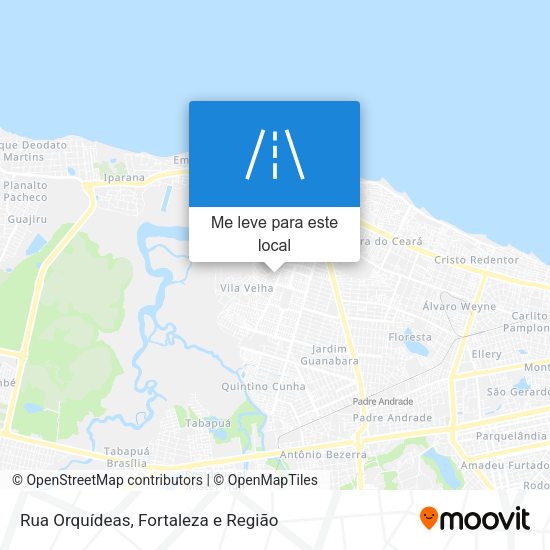 Rua Orquídeas mapa