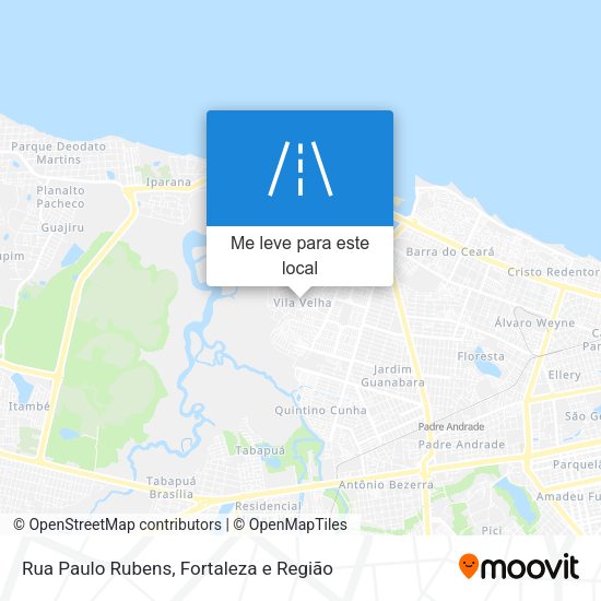Rua Paulo Rubens mapa
