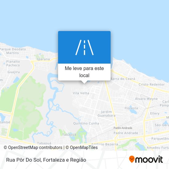 Rua Pôr Do Sol mapa
