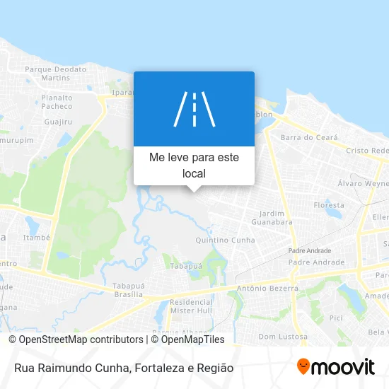 Rua Raimundo Cunha mapa