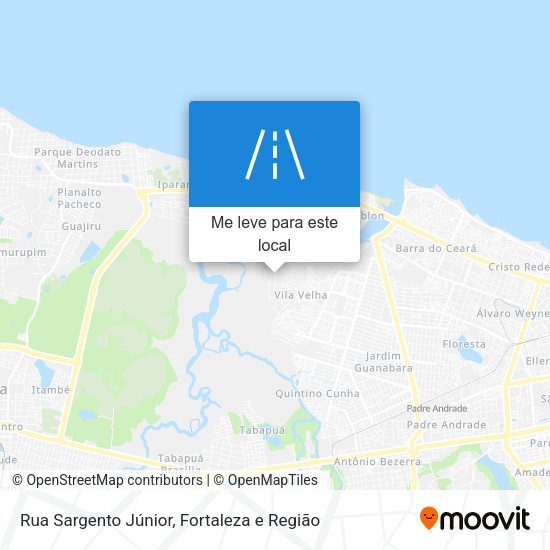 Rua Sargento Júnior mapa