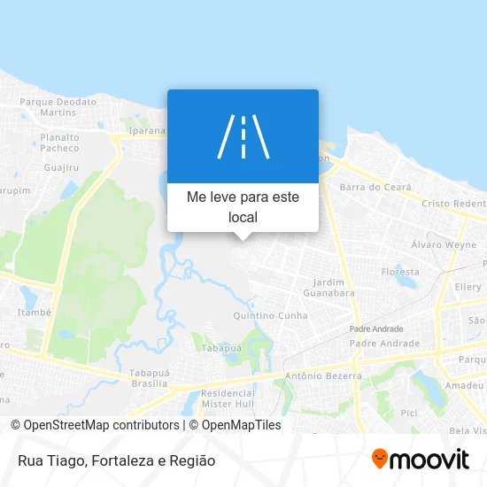 Rua Tiago mapa