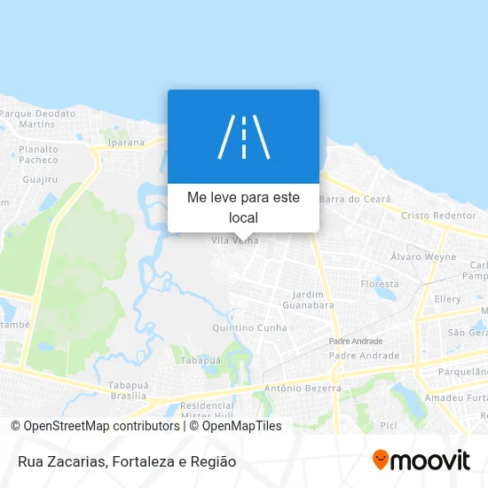 Rua Zacarias mapa