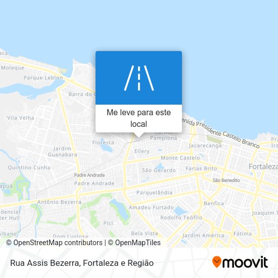 Rua Assis Bezerra mapa