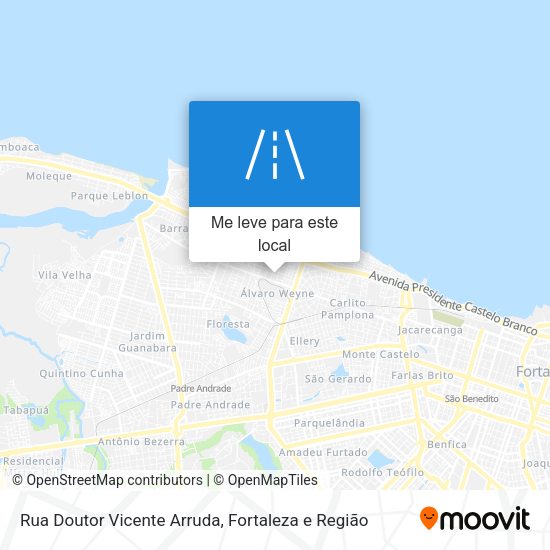 Rua Doutor Vicente Arruda mapa