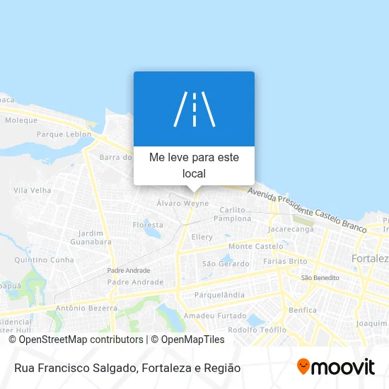 Rua Francisco Salgado mapa