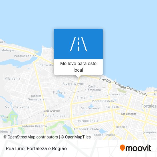 Rua Lírio mapa