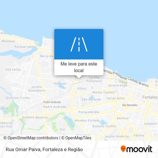 Rua Omar Paiva mapa
