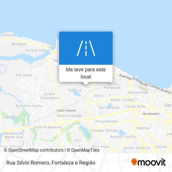 Rua Silvio Romero mapa