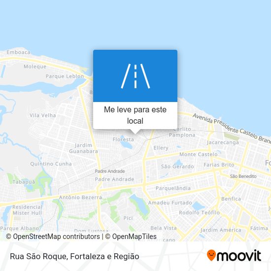 Rua São Roque mapa