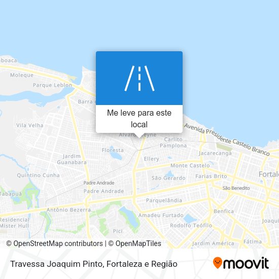 Travessa Joaquim Pinto mapa