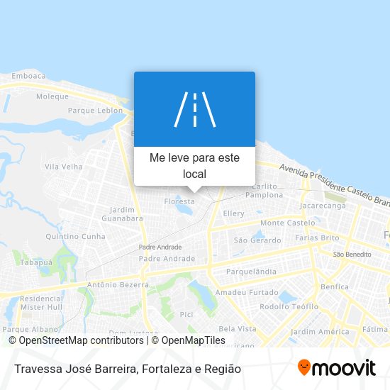 Travessa José Barreira mapa