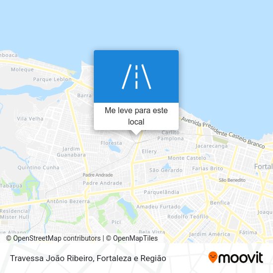 Travessa João Ribeiro mapa