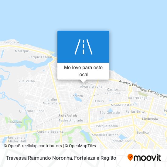 Travessa Raimundo Noronha mapa