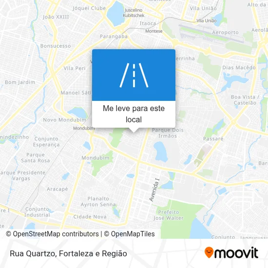 Rua Quartzo mapa