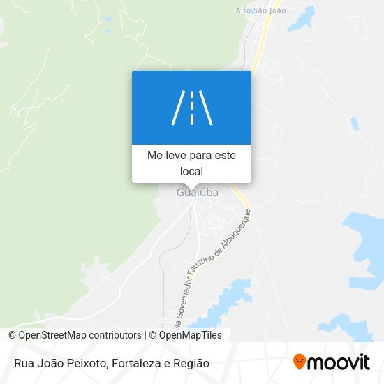 Rua João Peixoto mapa