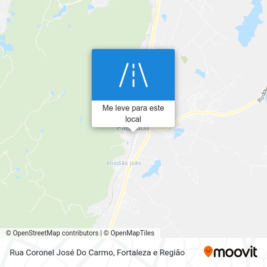 Rua Coronel José Do Carmo mapa