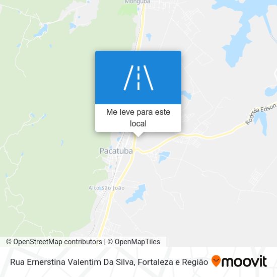 Rua Ernerstina Valentim Da Silva mapa