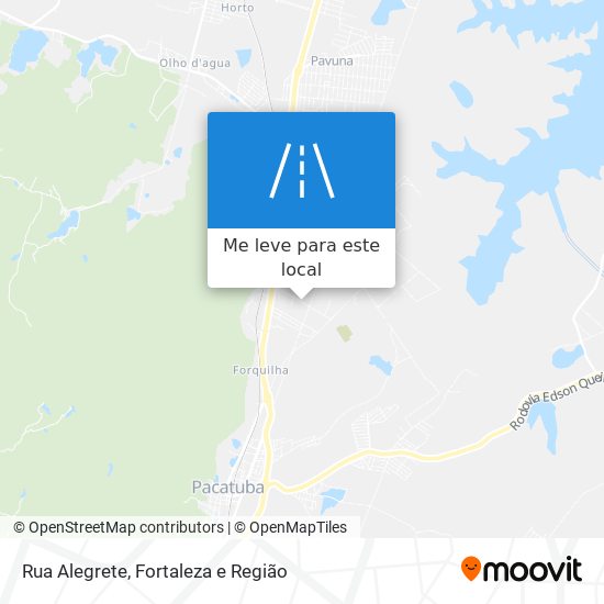 Rua Alegrete mapa