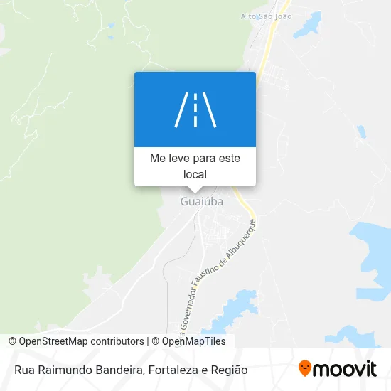 Rua Raimundo Bandeira mapa