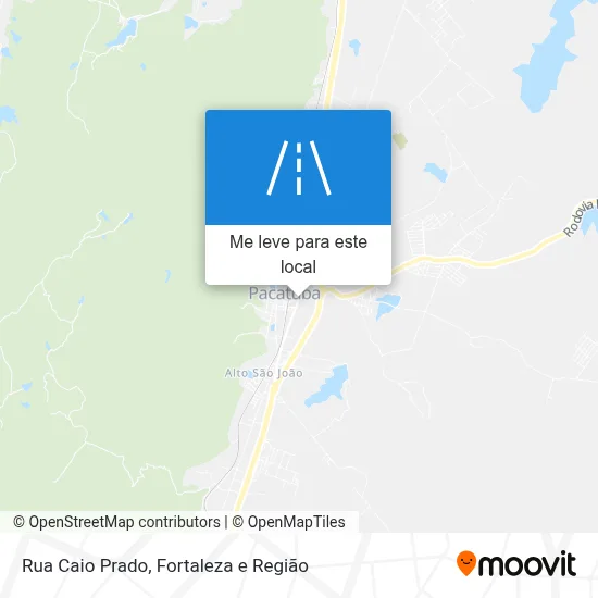 Rua Caio Prado mapa